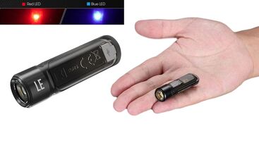 TIKI LE BLACK , oSRAM P8 300Люмен+R/B Light 40часов 71метра Rechargeable Li-ion USB-C
