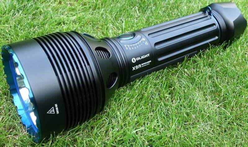 Сверхмощный фонарь Olight X9R Marauder выдаёт до 25 000 люмен яркости