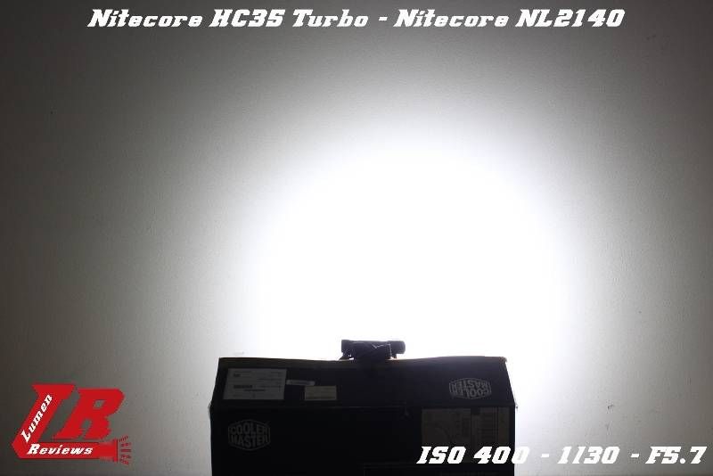 Г-образный налобный фонарь Nitecore HC35