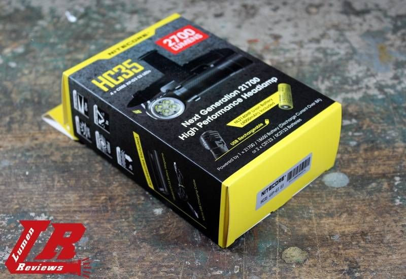 Г-образный налобный фонарь Nitecore HC35