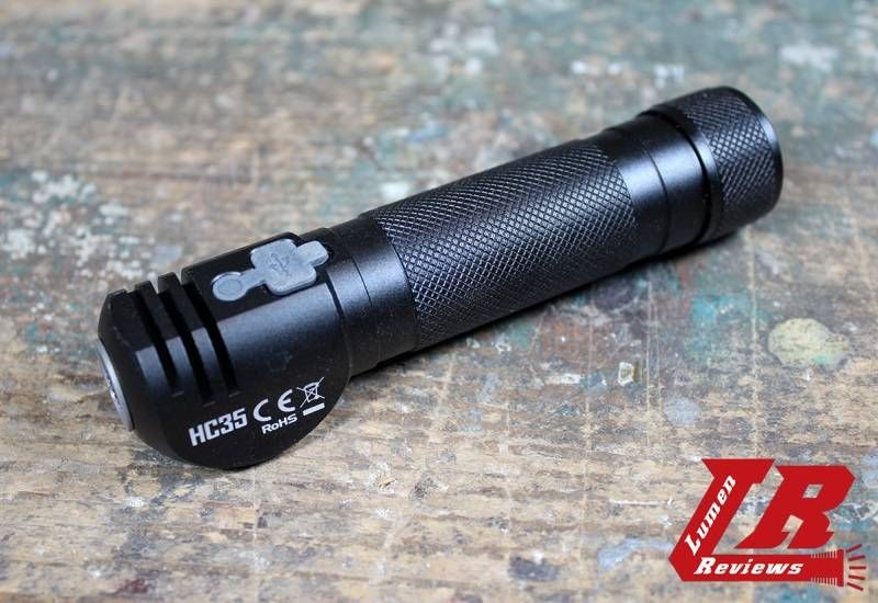 Г-образный налобный фонарь Nitecore HC35