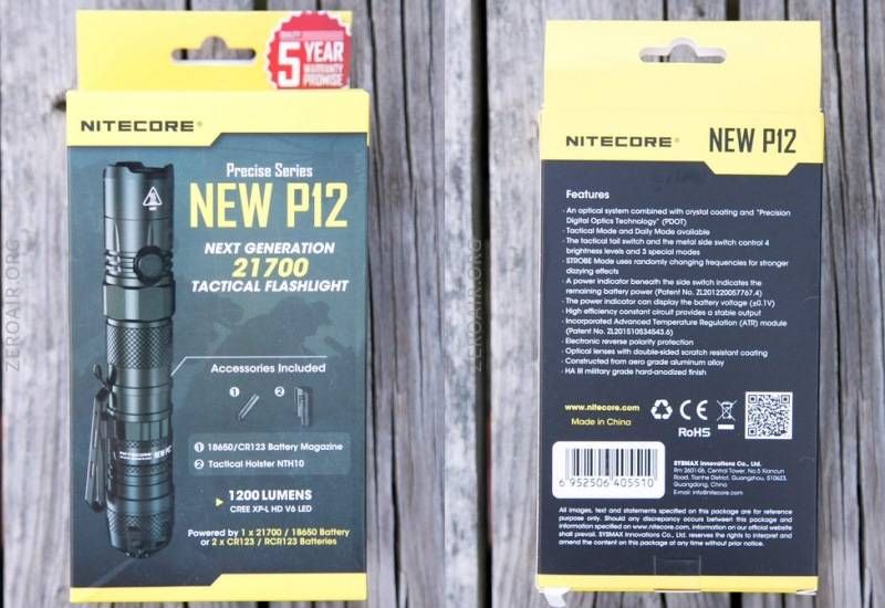 Тактический фонарь Nitecore NEW P12