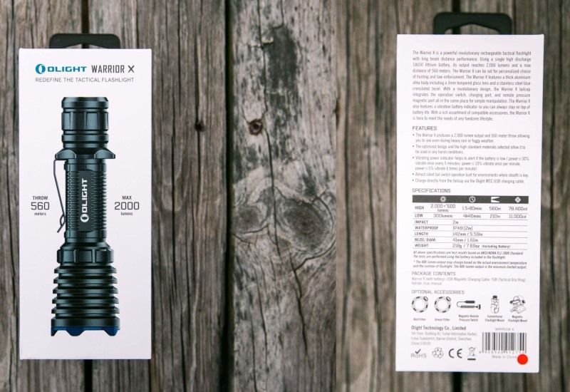 Тактический фонарь Olight Warrior X